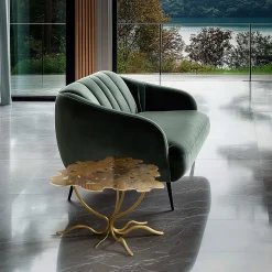 Tavolino da caffè Radici in Bronzo e Oro Antico*IDL New