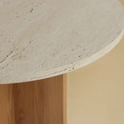 Tavolino da caffè Tinian Roman Travertino e Durmast*Lebanto Sale