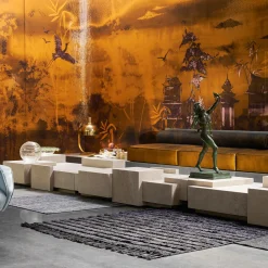 Tavolino da fumo in travertino con finitura satinata DsignincMilano x*FiammettaV Home Collection Clearance