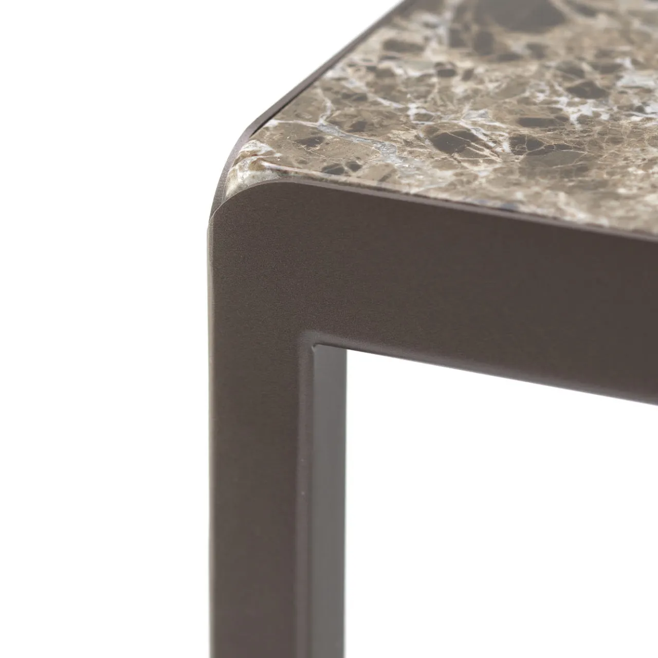 Tavolino Emperador in marmo scuro*Sitia Outlet