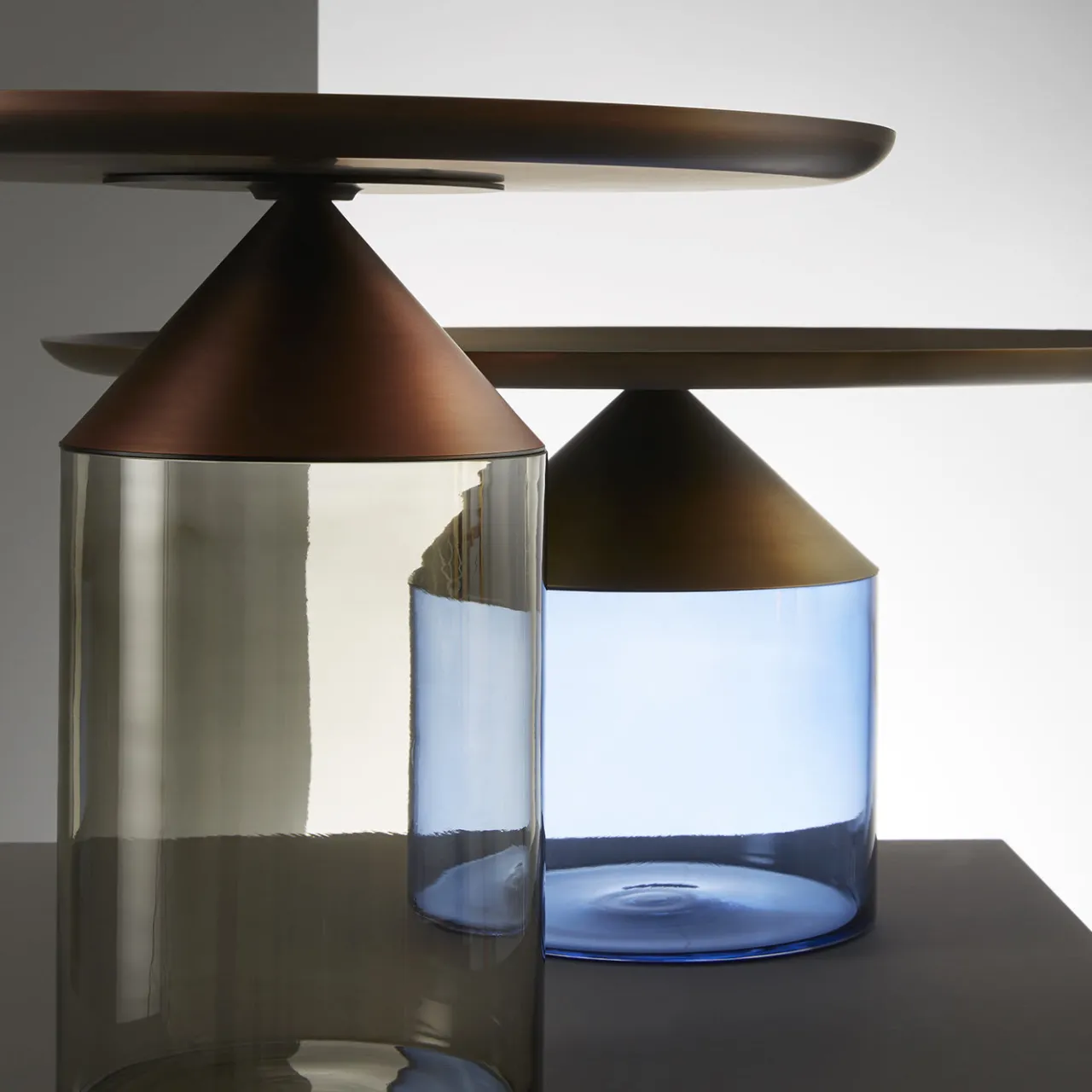 Tavolino Equilibre grigio fumo*VeniceM New