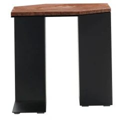 Tavolino esagonale Alcubo in metallo e rosso Verona di A. Saporito*V.L. Lavorazioni In Ferro Outlet