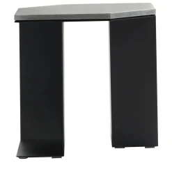 Tavolino esagonale Alcubo in metallo e pietra di Antonio Saporito*V.L. Lavorazioni In Ferro Hot