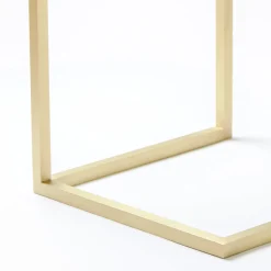 Tavolino Esopo in ottone e vetro di Antonio Saporito*V.L. Lavorazioni In Ferro Hot