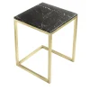 Tavolino Esopo in ottone e marmo nero di Antonio Saporito*V.L. Lavorazioni In Ferro Clearance
