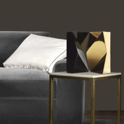 Tavolino Esopo in ottone e marmo bianco di Antonio Saporito*V.L. Lavorazioni In Ferro Clearance