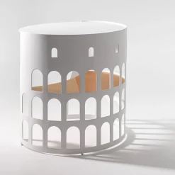 Tavolino Flavio bianco e oro*Gio Aio New