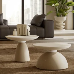 Tavolino Geo L di Apospersano*Pimar Limestone Outlet