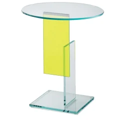 Tavolino giallo Don Gerrit di Jean-Marie Massaud*Glas Italia Discount