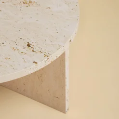 Tavolino Hashi Roman Travertino*Lebanto Outlet