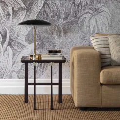 Tavolino Heiko Nero in Legno e Vetro*Galimberti Nino Outlet