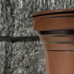 Tavolino in Alluminio Chocolate Opaco*Caspal Discount