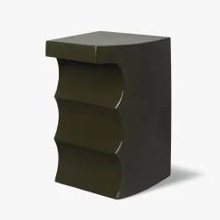 Tavolino in ceramica verde bosco Isola C di Zaven*Bitossi Ceramiche Best