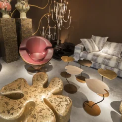 Tavolino in legno e metallo Leaf*VGnewtrend Discount