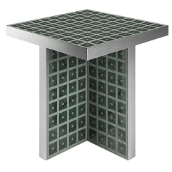 Tavolino in marmo verde del Guatemala e cemento di David & Nicolas*Del Savio 1910 Hot