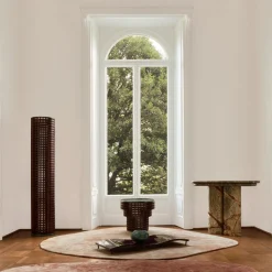 Tavolino in Noce e Marmo Verde Alpi della Collezione Carabottino in Edizione Limitata*Medulum Best