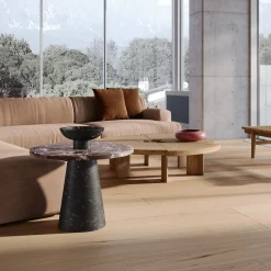 Tavolino Inside Out in marmo rosso/nero di Karen Chekerdjian #2*MMairo Outlet