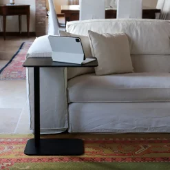 Tavolino Laterale Jens-Fix in Metallo Nero di Massimo Broglio*TrabA' Sale