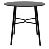 Tavolino Laterale Yuki in Metallo Nero di EP Studio*TrabA' Discount