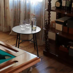 Tavolino Laterale Yuki in Metallo Nero di EP Studio*TrabA' Discount