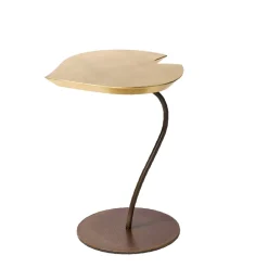 TAVOLINO LEAF CON TOP IN FOGLIA ORO*VGnewtrend Outlet
