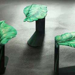Tavolino Leaf decorato di Carlo Rampazzi*Sergio Villa Hot