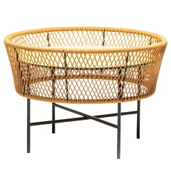 Tavolino medio rotondo giallo Tamburo di Antonio De Marco*Chairs & More