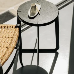 Tavolino nero Primitivo*Officine Tamborrino Online