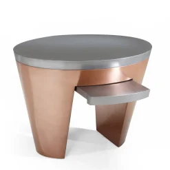 Tavolino Opus Metallica rotondo di Carlo Rampazzi*Sergio Villa Sale