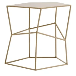 Tavolino piccolo in ferro colore Cappuccino*Sesia&Co. Sale