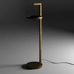 Tavolino Primopiano in ottone con luce LED*Renzo Serafini Hot