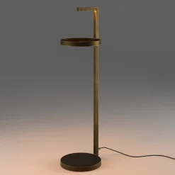 Tavolino Primopiano in ottone con luce LED*Renzo Serafini Hot