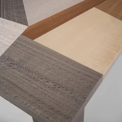 Tavolino rettangolare intarsiato a secco in policromia*Durame Sale