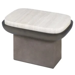 Tavolino rettangolare Olympia in travertino*Giobagnara Sale