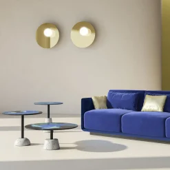 Tavolino rotondo Astraliti in metallo dai toni freddi #2*Cupioli Outlet