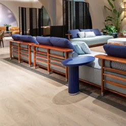 Tavolino rotondo blu*CPRN Homood