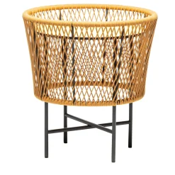 Tavolino rotondo giallo Tamburo di Antonio De Marco*Chairs & More New