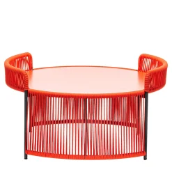 Tavolino rotondo medio rosso Altana di Antonio De Marco*Chairs & More Discount
