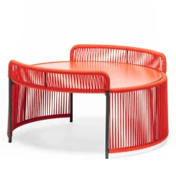 Tavolino rotondo medio rosso Altana di Antonio De Marco*Chairs & More Discount