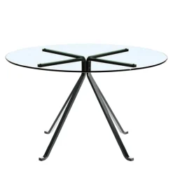 Tavolino rotondo nero Cuginetto di Enzo Mari*Driade Hot