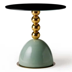 Tavolino rotondo verde Pins*Marioni Outlet