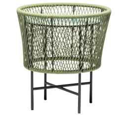 Tavolino rotondo verde Tamburo di Antonio De Marco*Chairs & More New