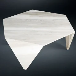 TAVOLINO RUCHE IN MARMO BIANCO NEW CALACATTA*VGnewtrend Sale