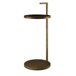 Tavolino Secondopiano in ottone con luce LED*Renzo Serafini Best