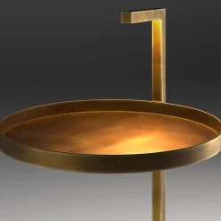 Tavolino Secondopiano in ottone con luce LED*Renzo Serafini Best