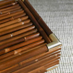 Tavolino Serie Raccordi in Bambù e Ottone*Molto Collectibles Hot