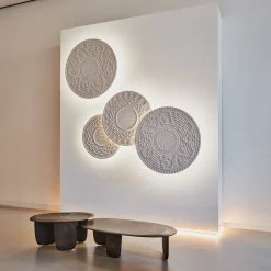 Tavolino Sesi B Brown in Pietra Pece di Martinelli Venezia Studio*Lithea New