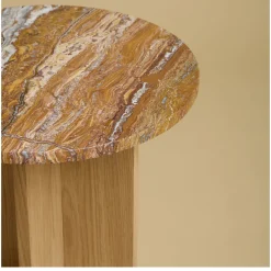 Tavolino Sherman Travertino e Durmast*Lebanto Online