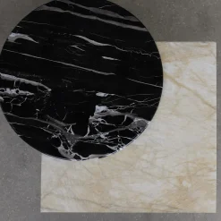 Tavolino SST031 in Quarzite Cristallo e Portoro Silver*Stone Stackers Online