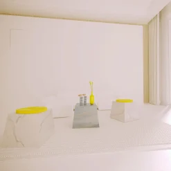 Tavolino Trape Carrara di Sissy Daniele*Dimarmo New